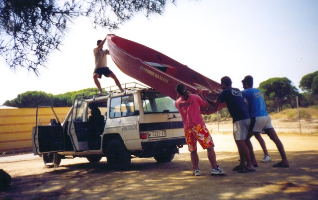 preparando la barca norax avantura